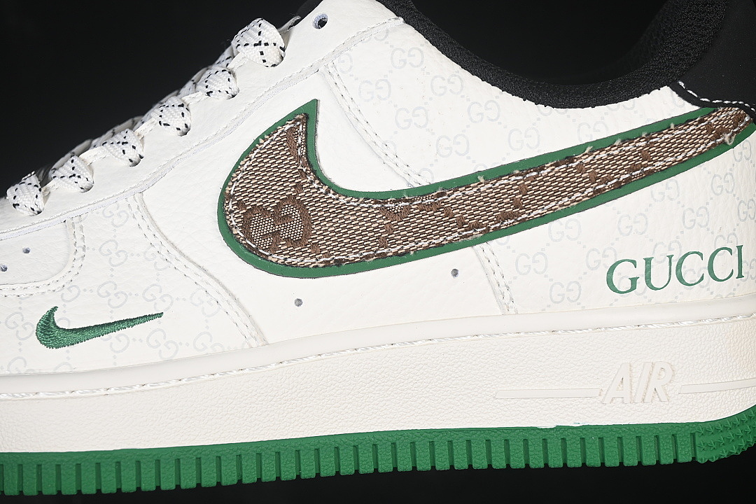 Nike [MM3399-822]-[AIR FORCE 1 07 LOW CASUAL SNEAKERS WHITE/GREEN/WHITE]-[WOMAN:36-39]-[MAN:40-45] - Image 8
