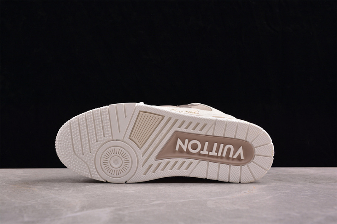 Louis Vuitton [2024TRAINER L*V LOUIS VUITTON TRAINER WHITE/GREY/KHAKI]-[WOMAN:35-39]-[MAN:40-45] - Image 10