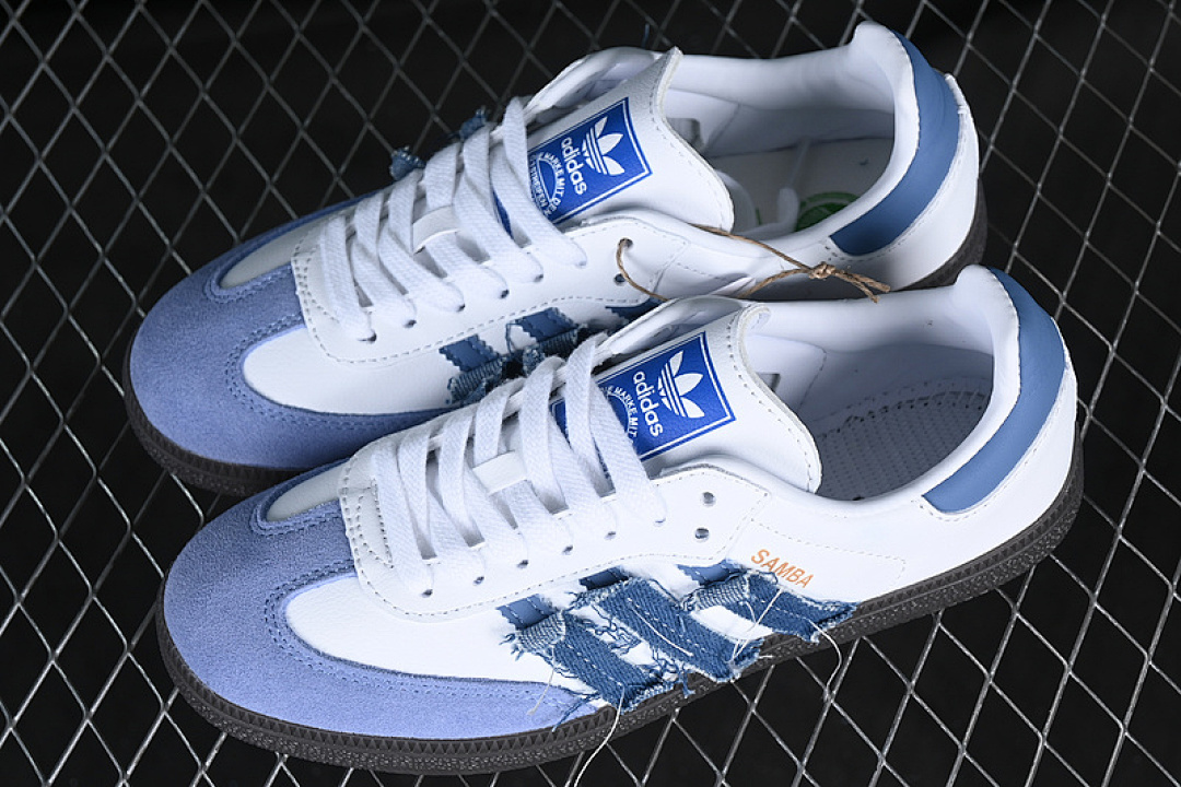 Adidas [IG1024]-[SAMBA VEGAN OG WHITE/BLACK/BLUE]-[WOMAN:36-40] - Image 11
