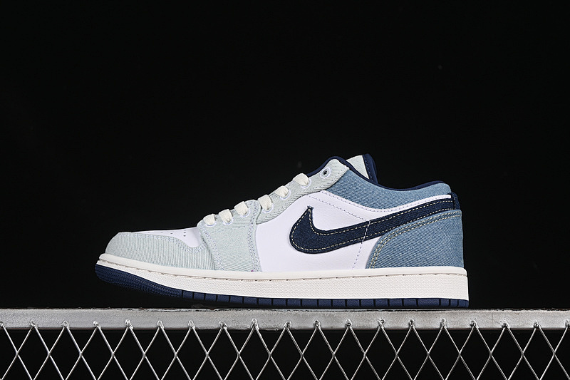 Jordan AIR Jordan 1 LOW CANADIAN TUXEDO WHITE/SAIL/STAR BLUE/MIDNIGHT NAVY · IH0648-141, photo 1
