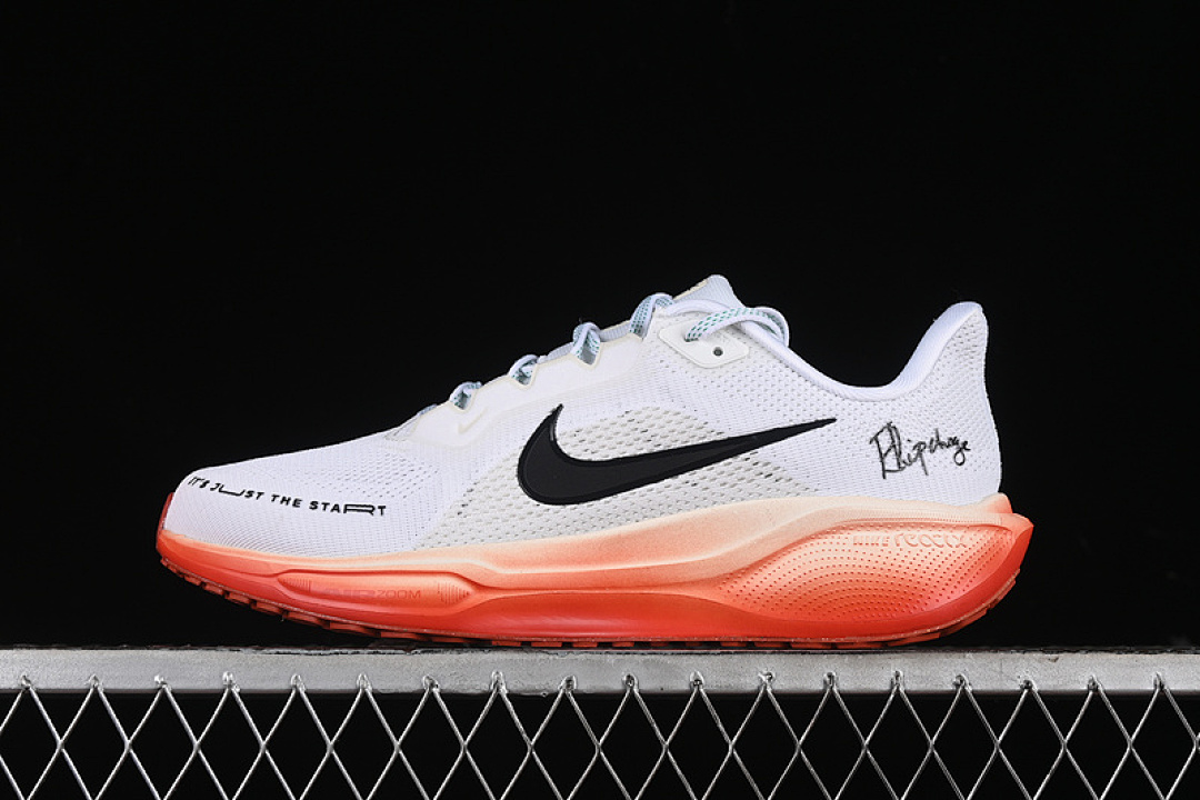 Nike [HJ7037-100]-[AIR ZOOM PEGASUS 41 WHITE/BLACK/PALE IVORY/DRAGON RED/STADIUM GREEN]-[MAN:39-45] - Image 2