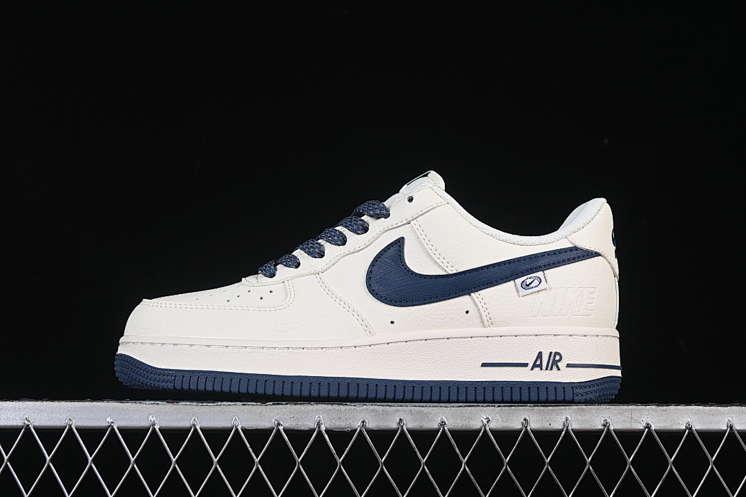 Nike Nike AIR FORCE 1 07 LOW WHITE/NAVY BLUE · SM6668-122, photo 1