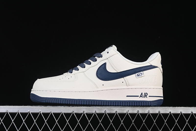 Nike Nike AIR FORCE 1 07 LOW WHITE/NAVY BLUE · SM6668-122, photo 1