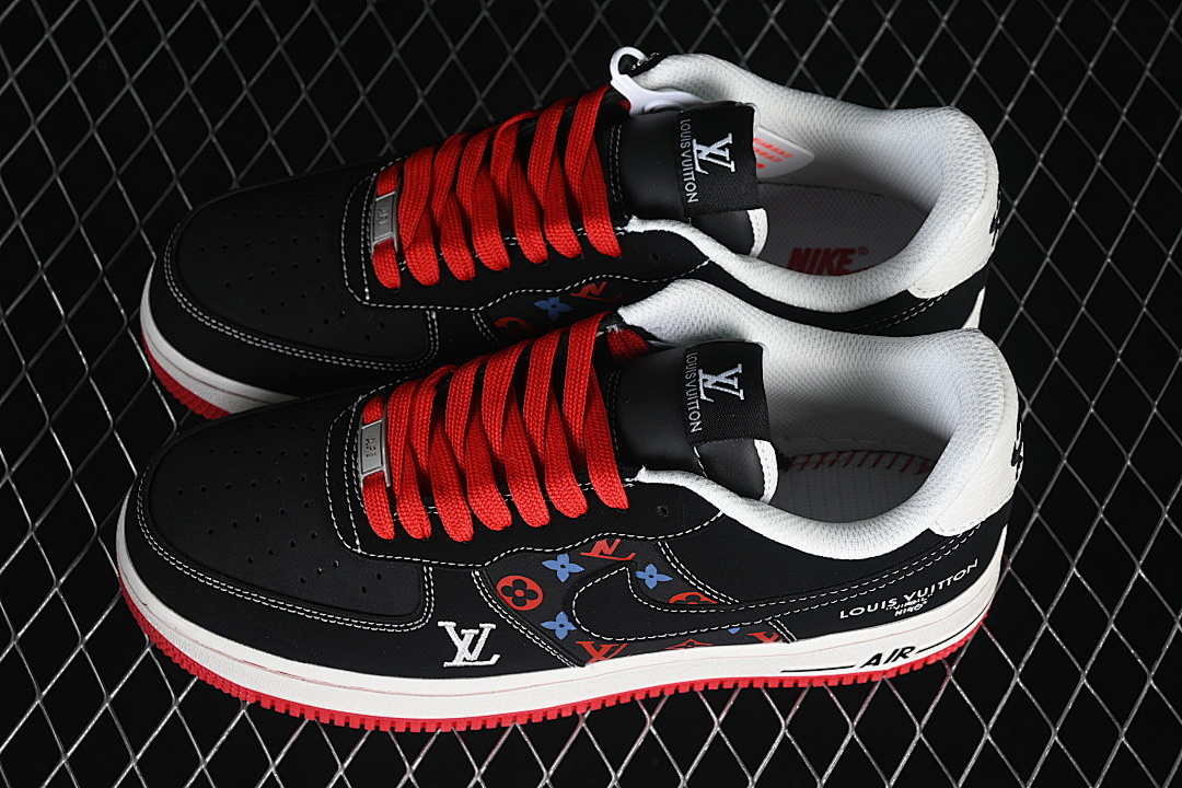 Nike [FN4932-002]-[AIR FORCE 1 07 LOW CASUAL SNEAKERS BLACK/RED/WHITE]-[WOMAN:36-39]-[MAN:40-45] - Image 10
