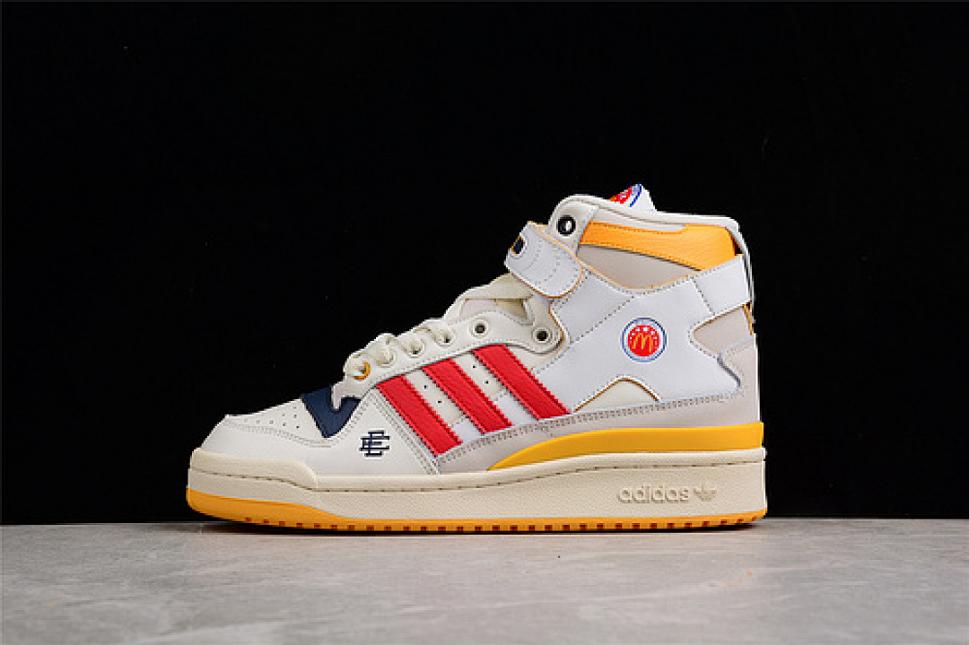 Eric Emanuel [H02575]-[ERIC EMANUEL X FORUM 84 HIGH MCDONALD’S ALL-AMERICAN CLOUD WHITE/BOLD (GOLD]), photo 1