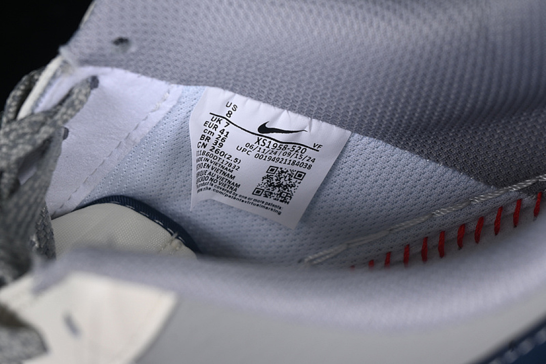 Nike [XS1958-520]-[AIR FORCE 1 07 LOW WHITE/BLUE/GREY]-[WOMAN:36-39]-[MAN:40-45] - Image 6