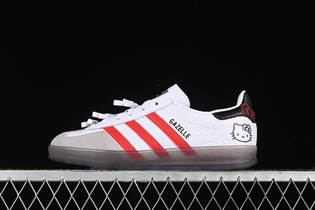 Unbranded [II0013]-[HELLO KITTY WMNS GAZELLE INDOOR CLOUD WHITE/RED/CORE BLACK]-[WOMAN:36-39]-[MAN:40-45], photo 1