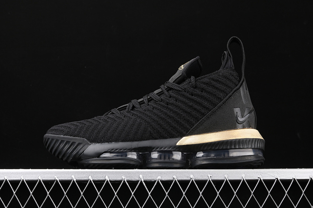 On Running [BQ5969-007]-[LEBRON 16 I'M KING BLACK/METALLIC GOLD]-[MAN:40-46], photo 1