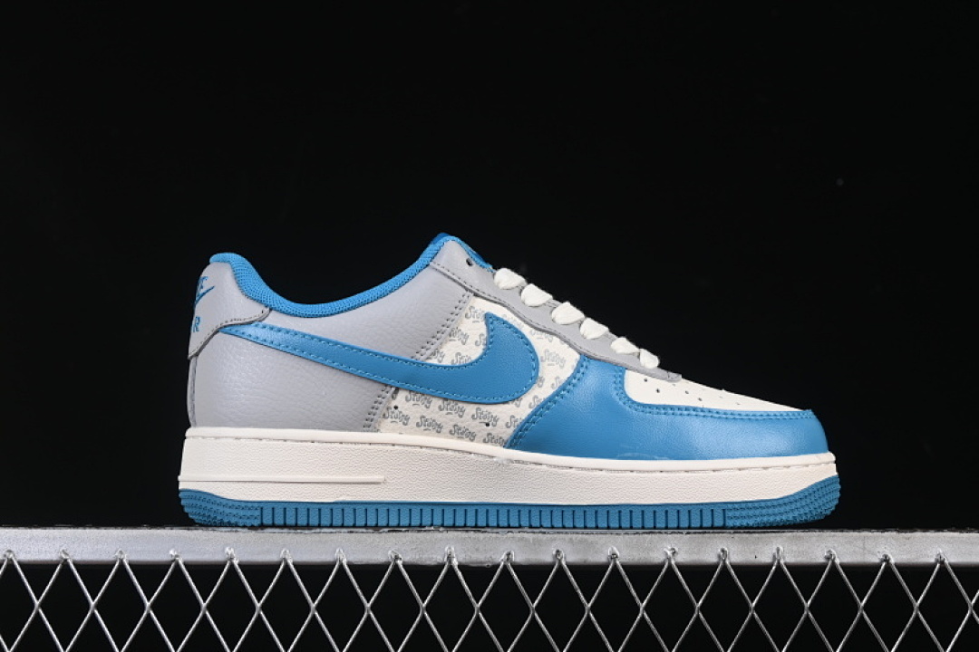 Nike [XD2588-607]-[AIR FORCE 1 07 LOW WHITE/BLUE/GREY]-[WOMAN:36-39]-[MAN:40-45] - Image 16