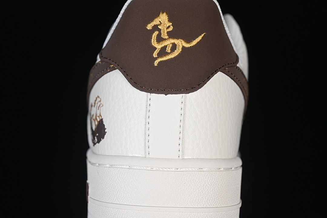 Nike [FQ7637-001]-[AIR FORCE 1 07 LOW WHITE/GREY/BLACK/GOLD]-[WOMAN:36-39]-[MAN:40-45] - Image 7
