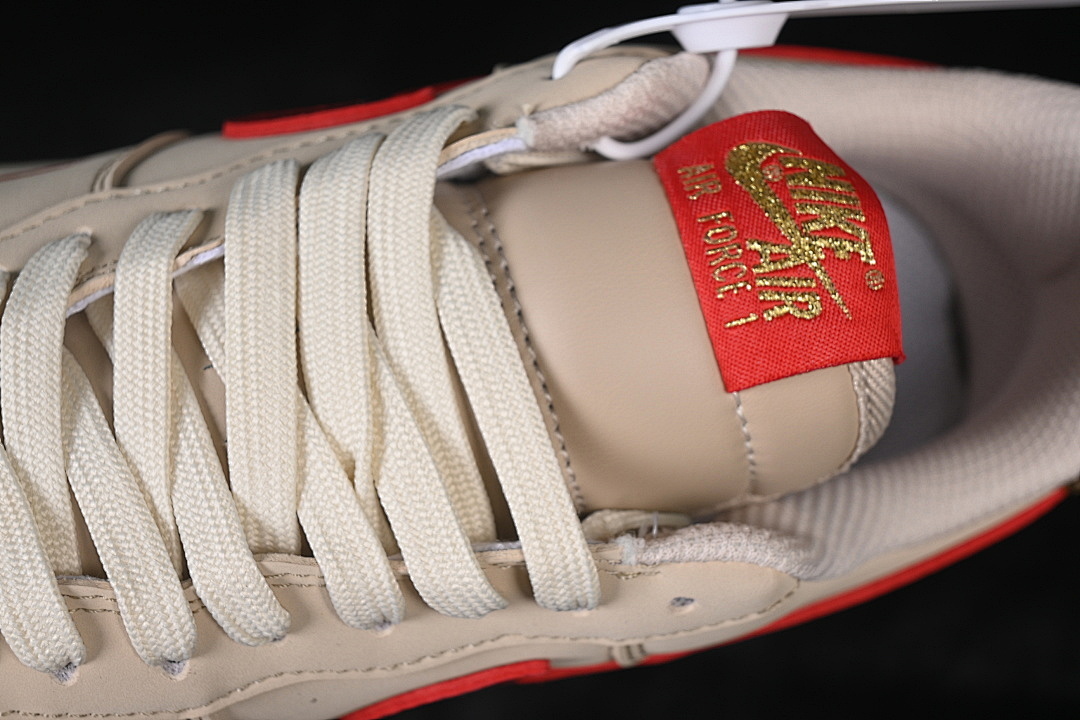 Nike [NH0601-526]-[AIR FORCE 1 07 LOW CASUAL SNEAKERS BROWN/RED]-[WOMAN:36-39]-[MAN:40-45] - Image 9