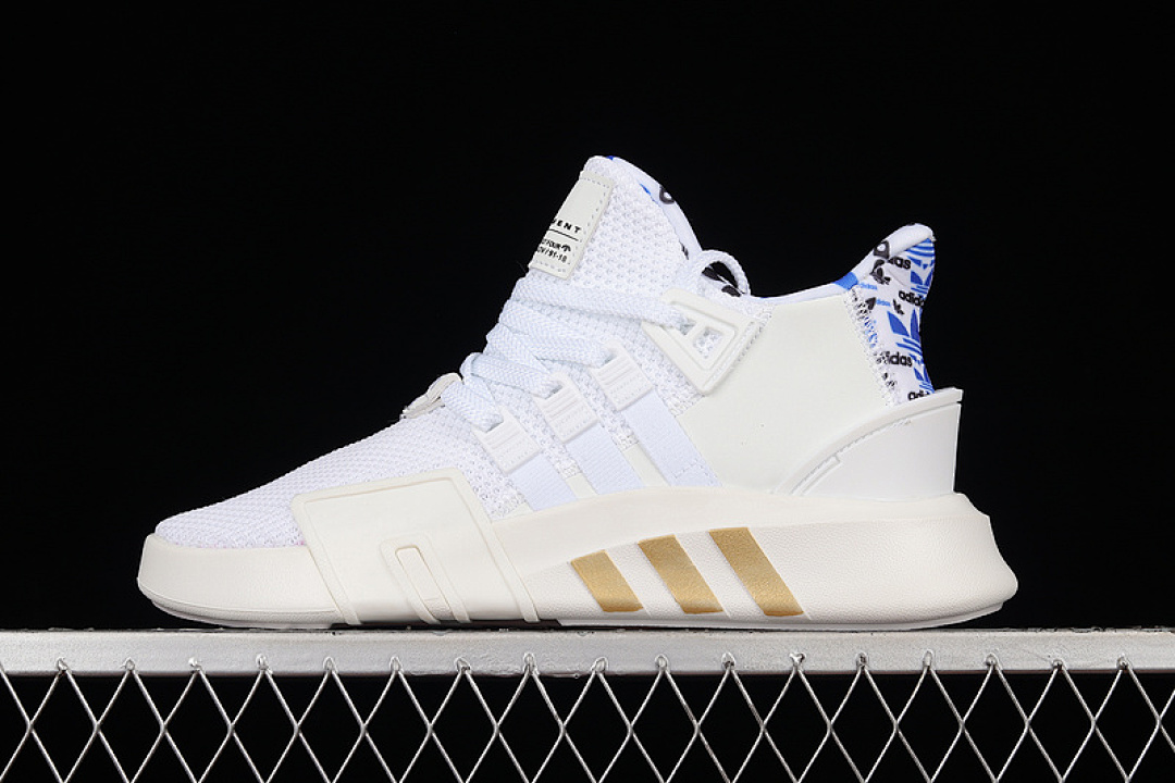 EQT BASK ADV SHOES CLOUD WHITE/BLUE/GOLD · F33856, photo 1