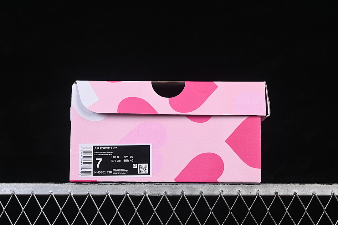 Nike [NH0601-538]-[AIR FORCE 1 07 LOW CASUAL SNEAKERS BROWN/RED]-[WOMAN:36-39]-[MAN:40-45] - Image 12