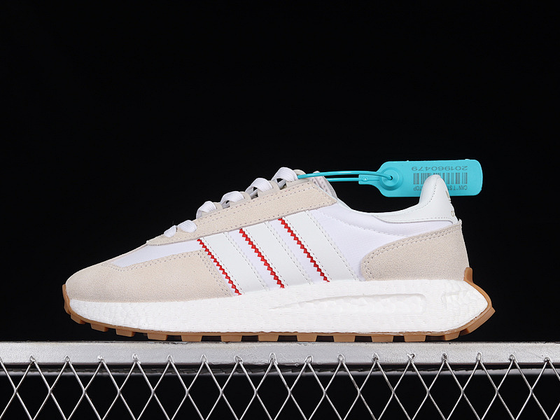 RETROPY E5 SHOES CLOUD WHITE/TINT GREY/RED · GZ6387, photo 1