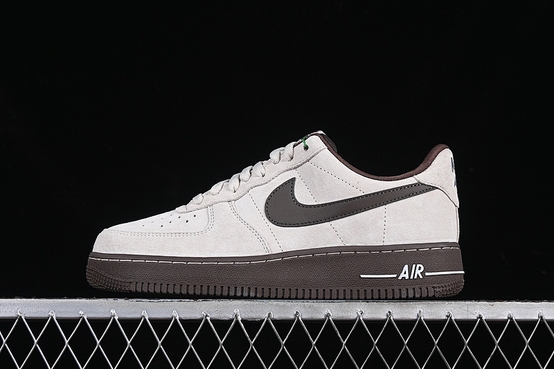 Nike Nike AIR FORCE 1 07 LOW WHITE/GREY/BROWN · HQ3485-104, photo 1