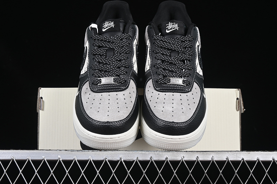 Nike [CH6336-518]-[AIR FORCE 1 07 LOW WHITE/GREY/BLACK]-[WOMAN:36-39]-[MAN:40-45] - Image 13
