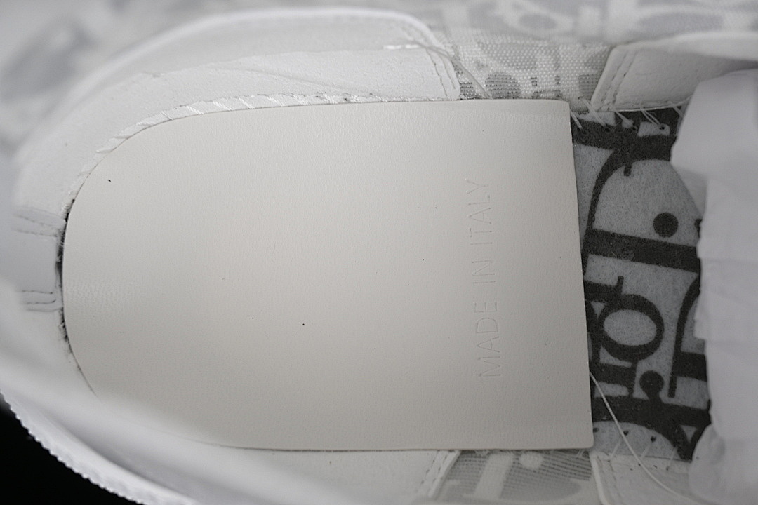 Dior [B23 OBLIQUE TOP SNEAKERS MID CASUAL SHOES WHITE/LIGHT GRAY]-[WOMAN:39]-[MAN:40-46] - Image 6