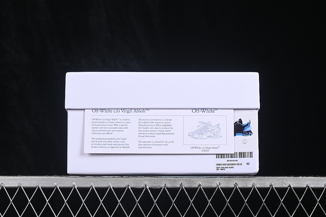 Unbranded [VIRGIL ABLOH CO BRANDED RETRO RUNNING SHOES SKY BLUE/BLACK]-[WOMAN:36-39]-[MAN:40-47] - Image 10