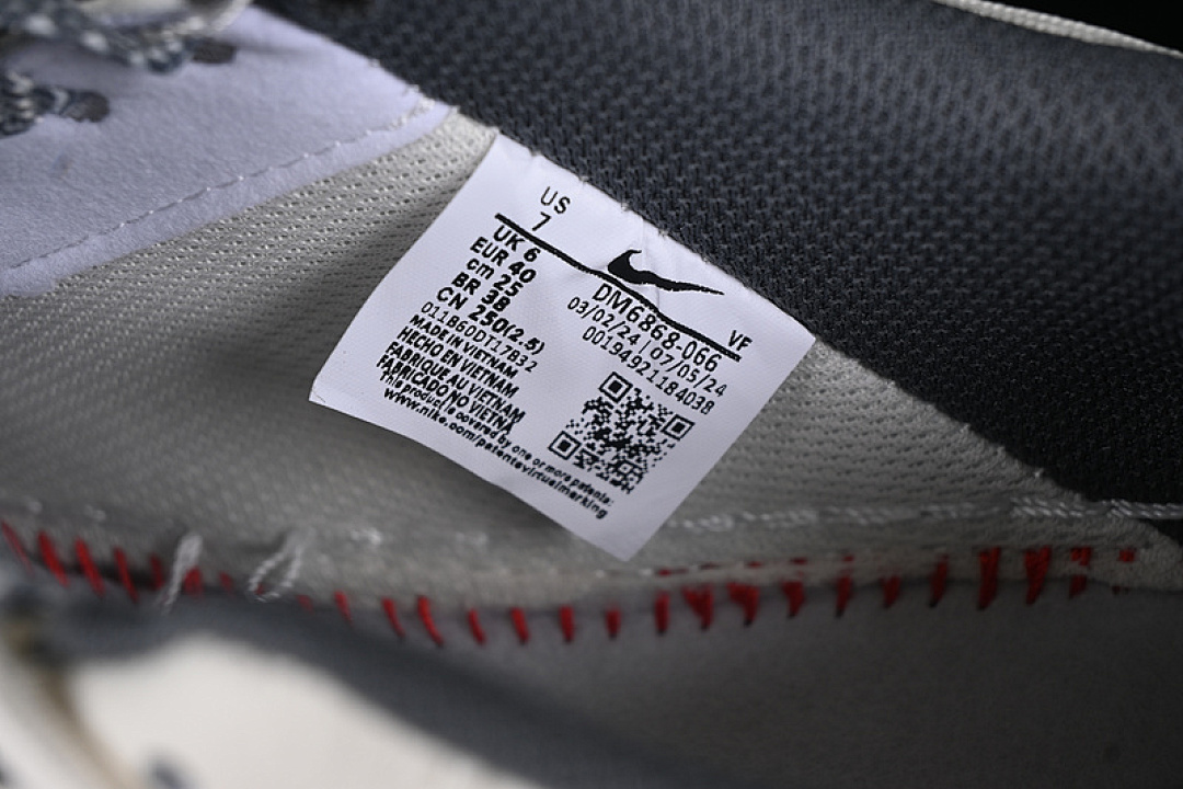 Nike [DM6868-066]-[AIR FORCE 1 07 LOW LV WHITE/GREY/BLUE]-[WOMAN:36-39]-[MAN:40-45] - Image 6