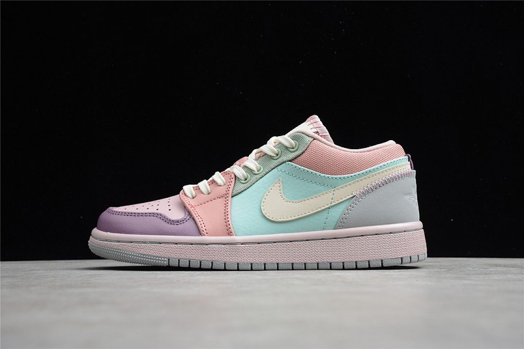 Jordan [DJ5196-615]-[AIR JORDAN 1 LOW MULTI PASTEL WHITE/MULTI-COLOR]-[WOMAN:36-39]-[MAN:40-45], photo 1