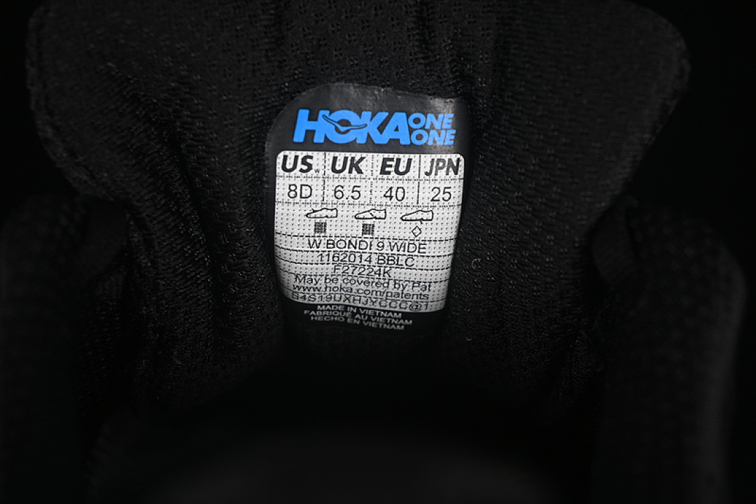 On Running [1162014 BBLC]-[HOKA ONE BONDI 9 BLACK]-[WOMAN:36-39]-[MAN:40-45] - Image 6