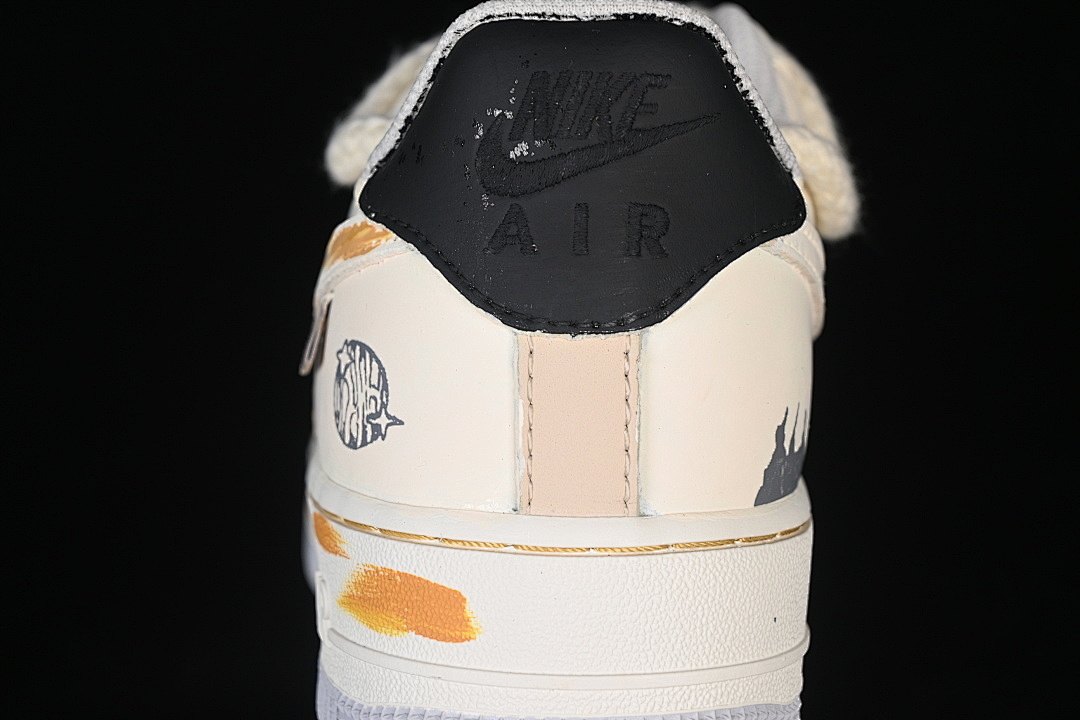 Nike [DB3301-101]-[AIR FORCE 1 07 LOW CASUAL SHOES PINK/WHITE/ORANGE/BLACK]-[WOMAN:39]-[MAN:40-45] - Image 6