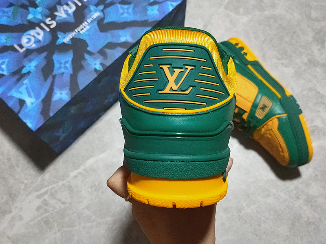 Louis Vuitton [L*V 2021 TRAINER SNEAKERS YELLOW/GREEN/YELLOW]-[MAN:38-45] - Image 4