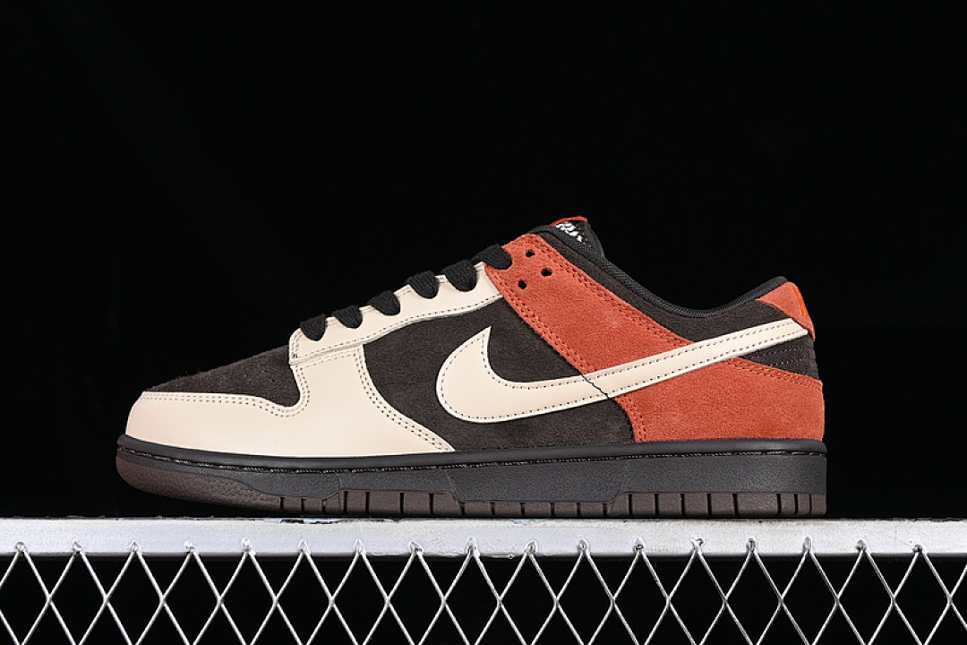 Unbranded [FV0395-200]-[DUNK LOW RED PANDA VELVET BROWN/SANDDRIFT/RUGGED ORANGE]-[UNSIZE:36-46], photo 1