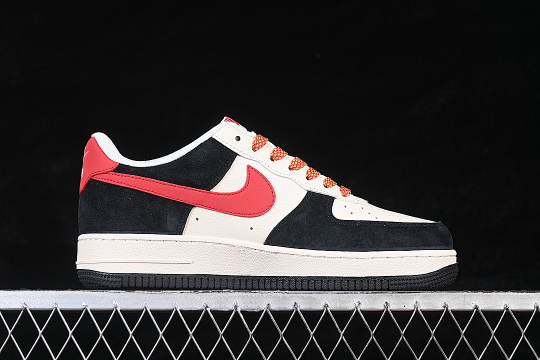 Nike [MZ9588-835]-[AIR FORCE 1 07 LOW CASUAL SNEAKERS WHITE/BLACK/RED]-[WOMAN:36-39]-[MAN:40-45] - Image 16