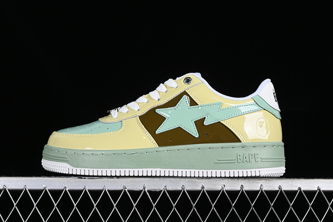 Bape [1I80191006]-[A BATHING APE STA GREEN/YELLOW/BROWN]-[WOMAN:36-39]-[MAN:40-46], photo 1