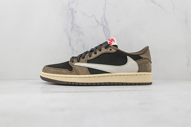 Jordan TRAVIS SCOTT X AIR Jordan 1 LOW BLACK/DARK MOCHA-UNIVERSITY RED-SAIL · CQ4277-001, photo 1