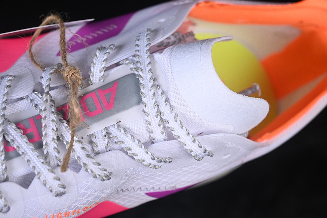Adidas [KJ2123]-[ADIZERO ADIOS 4 M LOW-TOP RUNNING SHOES WHITE/ORANGE]-[WOMAN:36-39]-[MAN:40-46] - Image 9