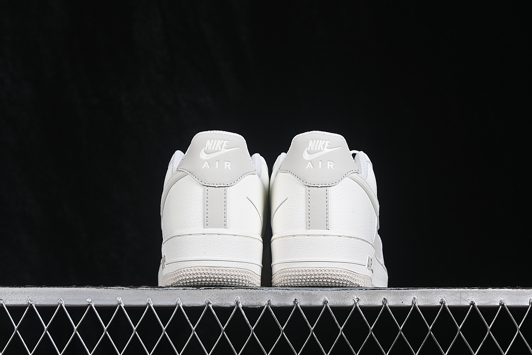 Nike [IR1475-133]-[AIR FORCE 1 07 LOW CASUAL SNEAKERS WHITE/GREY/WHITE]-[WOMAN:36-39]-[MAN:40-45] - Image 14