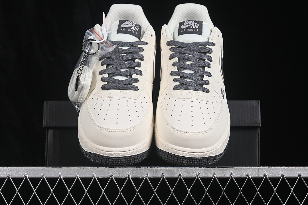 Nike [DD1982-352]-[AIR FORCE 1 07 LOW CASUAL SNEAKERS WHITE/DARK GREY]-[WOMAN:36-39]-[MAN:40-45] - Image 13