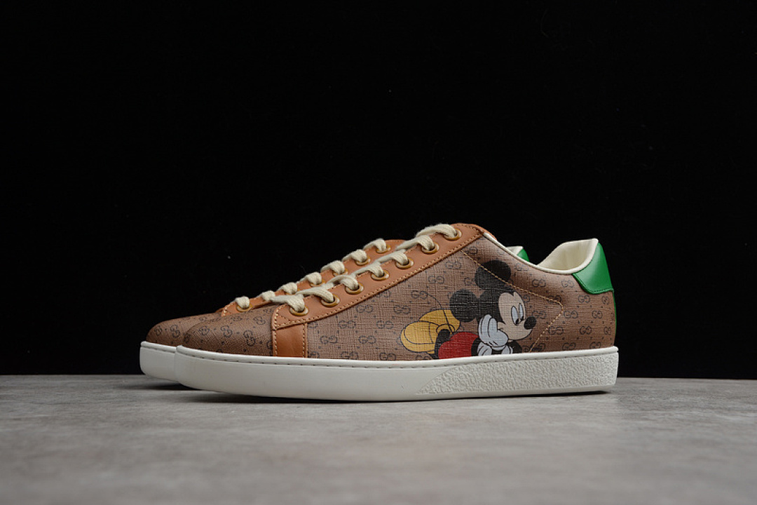 Gucci [GU*CCI ACE EMBROIDERED LOW-TOP SNEAKER KHAKI/GREEN/WHITE]-[WOMAN:35-39]-[MAN:40-44] - Image 14