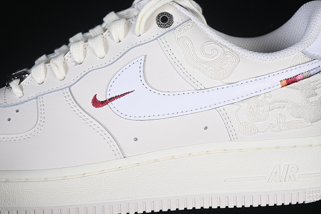 Nike [IQ1119-011]-[AIR FORCE 1 07 LOW CASUAL SNEAKERS RED/WHITE]-[WOMAN:36-39]-[MAN:40-46] - Image 7