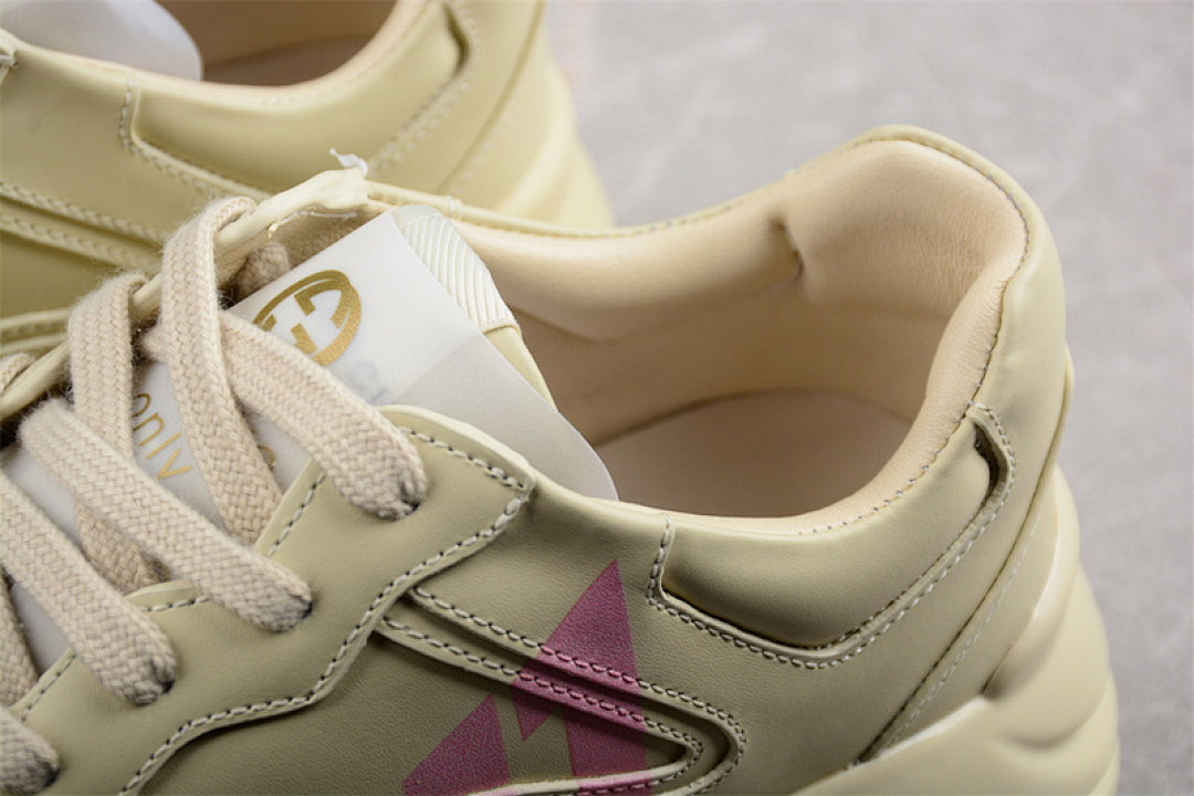 On Running [GU*CCI RHYTON VINTAGE TRAINER SNEAKER BEIGE/BEIGE/PINK]-[WOMAN:35-39]-[MAN:40-44] - Image 6