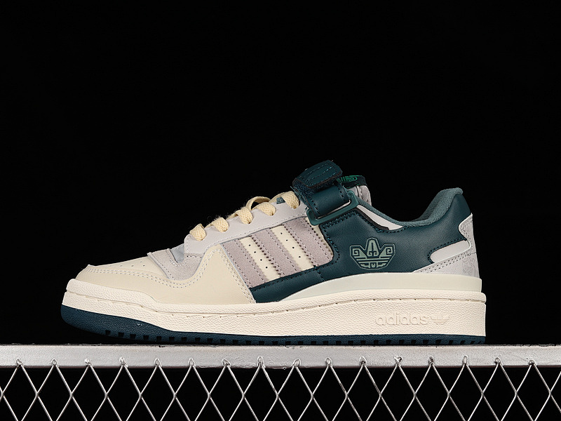 FORUM 84 LOW SHOES BEIGE/DARK GREEN/BEIGE · HP2067, photo 1