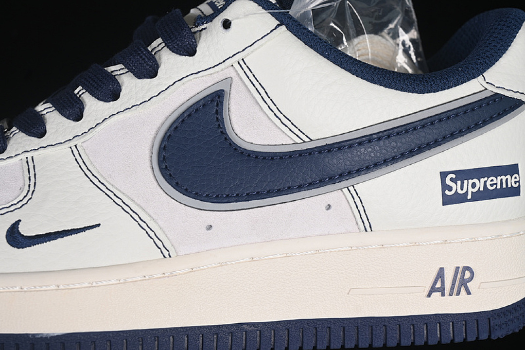 Nike [XZ6188-019]-[AIR FORCE 1 07 LOW SUPREME WHITE/BLUE]-[WOMAN:36-39]-[MAN:40-45] - Image 8
