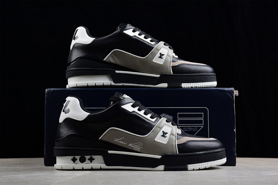 Louis Vuitton [L*V 2022 TRAINER SNEAKERS BLACK/GREY/WHITE]-[MAN:38-45] - Image 16