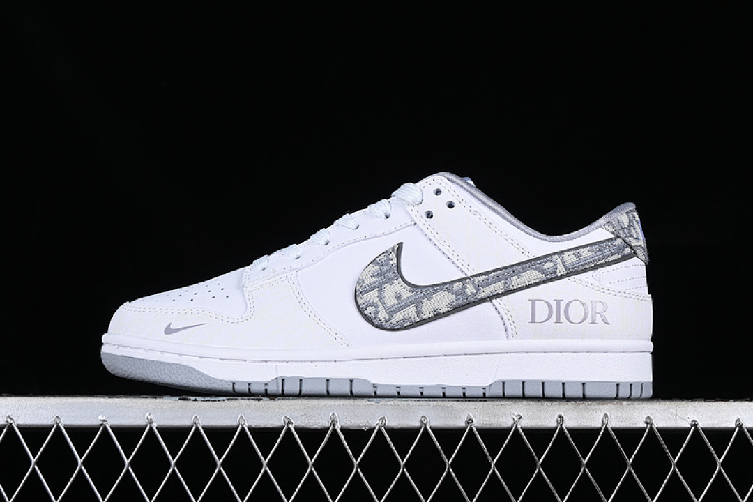 Nike SB DUNK LOW TOP CASUAL SNEAKERS WHITE/GREY/BLACK · JH8036-915, photo 1