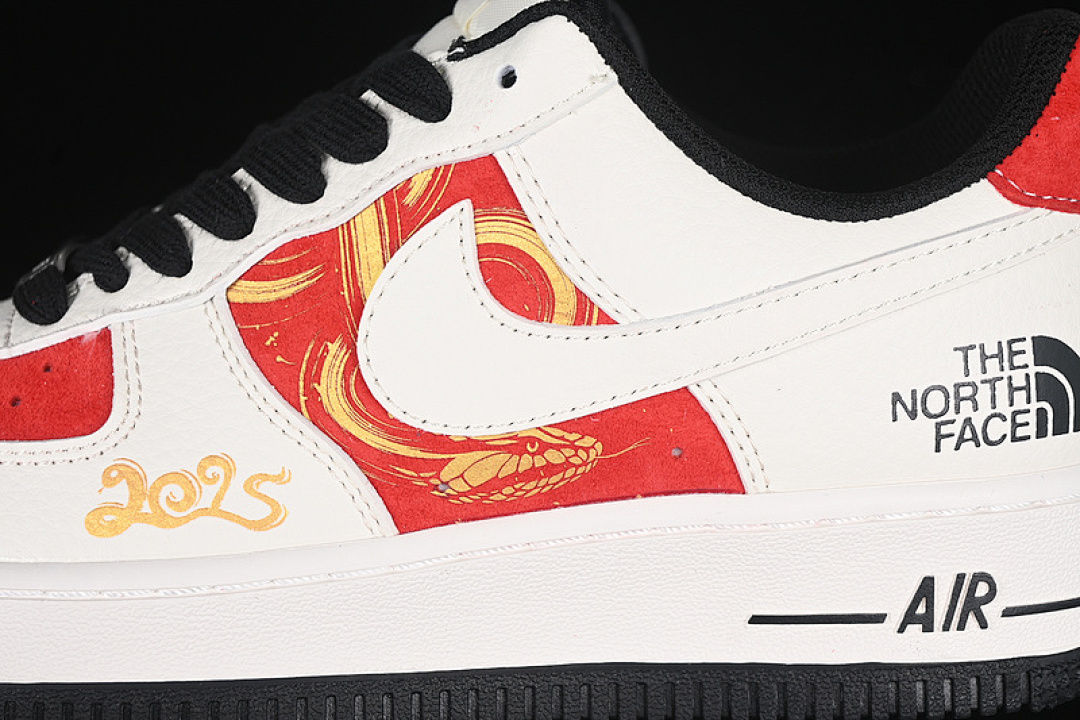 Nike [DM6688-028]-[AIR FORCE 1 07 LOW WHITE/BLACK/RED]-[WOMAN:36-39]-[MAN:40-45] - Image 8