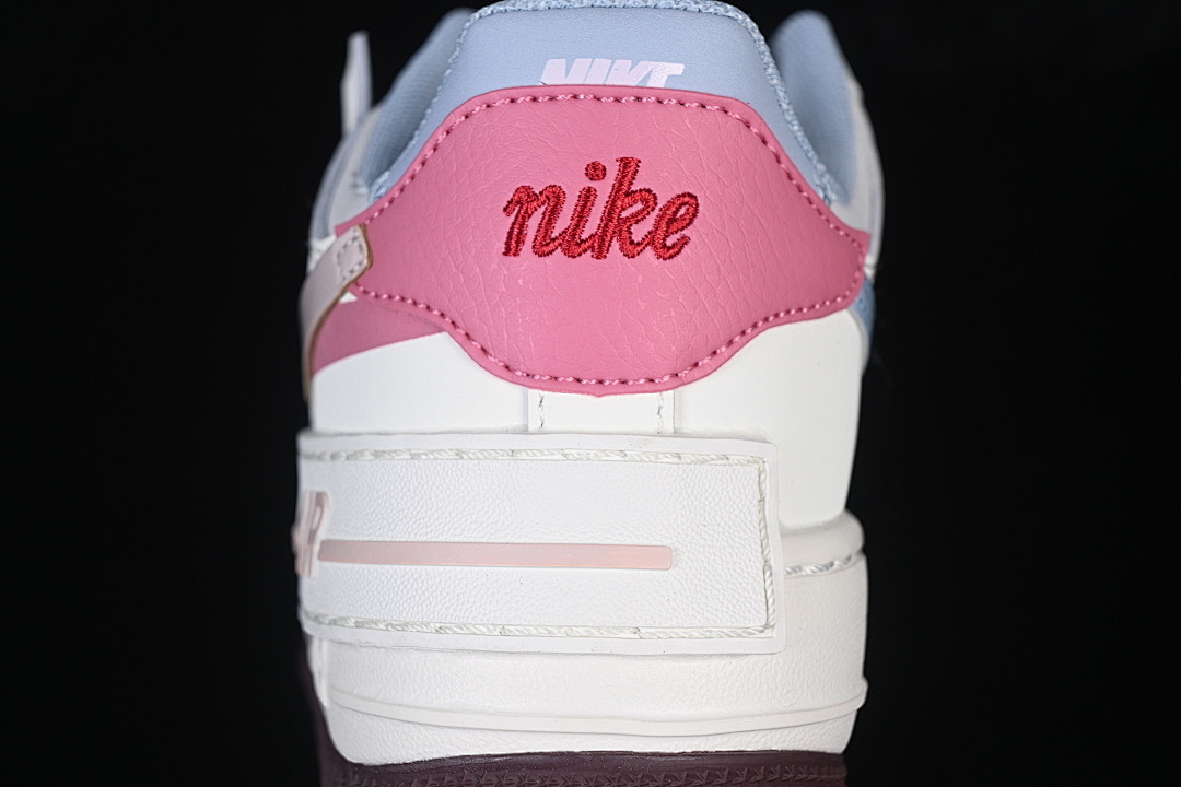 Nike [IQ9803-161]-[AIR FORCE 1 SHADOW BOARD SHOES WHITE/PINK/BLUE]-[WOMAN:35.5-39]-[MAN:40] - Image 7