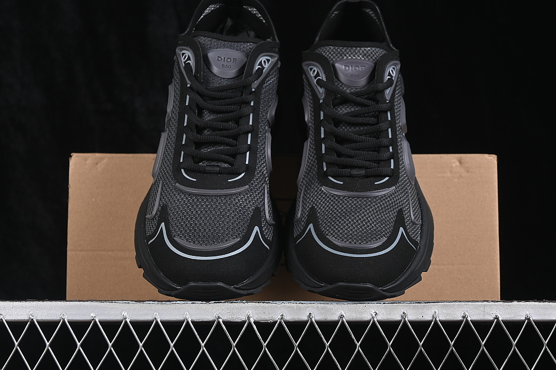 Dior [3SN342ABFH968]-[LOW-TOP CASUAL LIFESTYLE SHOES BLACK/BLACK]-[WOMAN:38-39]-[MAN:40-47] - Image 12