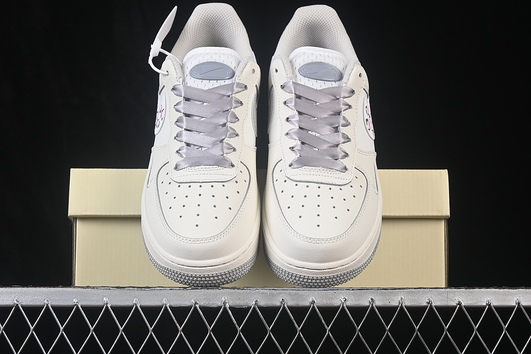 Nike [FB1839-323]-[AIR FORCE 1 07 LOW CASUAL SNEAKERS WHITE/GREY/WHITE]-[WOMAN:36-39]-[MAN:40-45] - Image 13