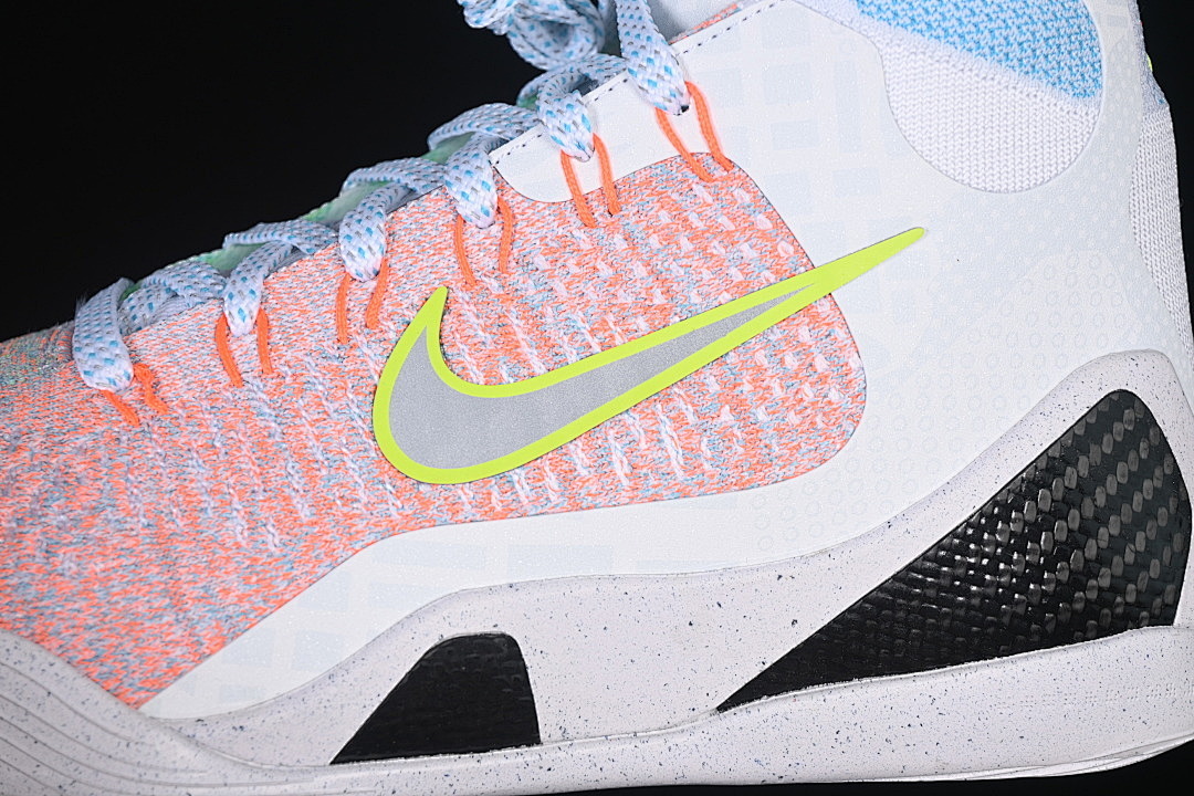 Nike [FZ7335-101]-[KOBE 9 ELITE PROTRO WHITE/SILVER-CHLORINE BLUE-BLACK]-[WOMAN:39]-[MAN:40-46] - Image 9