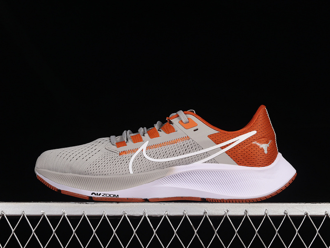 Nike Nike AIR ZOOM PEGASUS 38 TEXAS PEWTER GREY/DESERT ORANGE/WHITE · DJ0858-001, photo 1