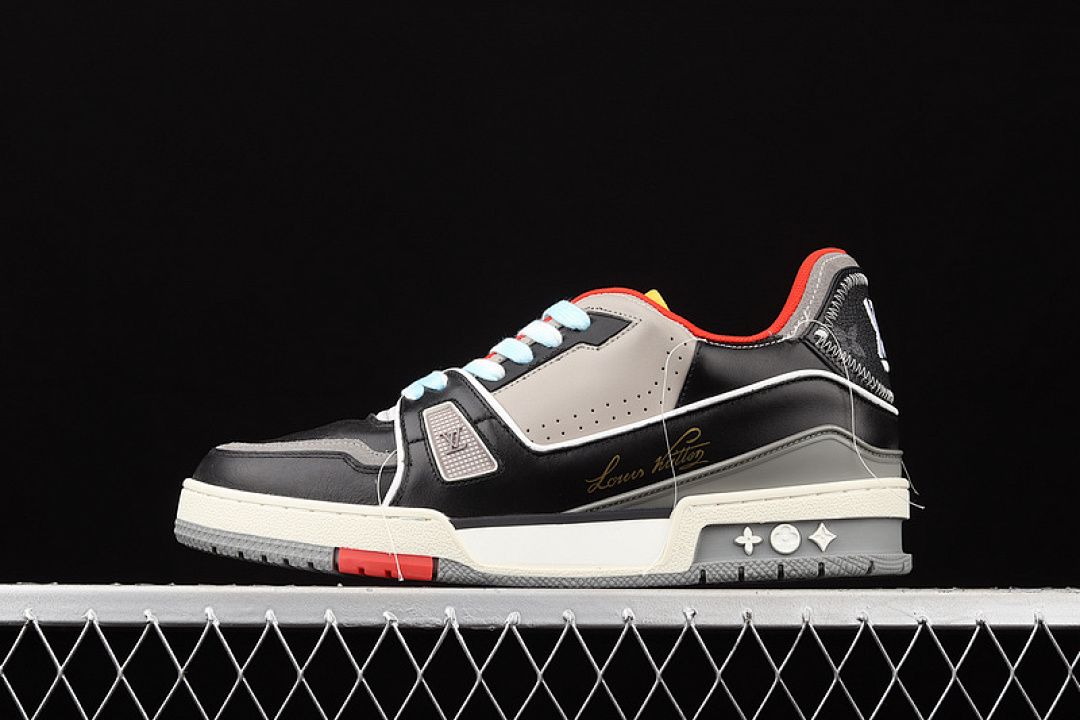Louis Vuitton Louis Vuitton [L*V 2021SS TRAINER SHOES BLACK/LIGHT GREY/RED-YELLOW]-[MAN:38-45], photo 1