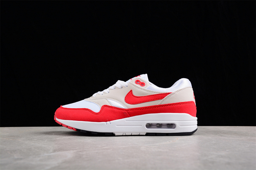 Unbranded [908375-103]-[AIR MAX 1 OG ANNIVERSARY 2017 RE RELEASE WHITE/UNIVERSITY RED/NEUTRAL GREY/BLACK], photo 1
