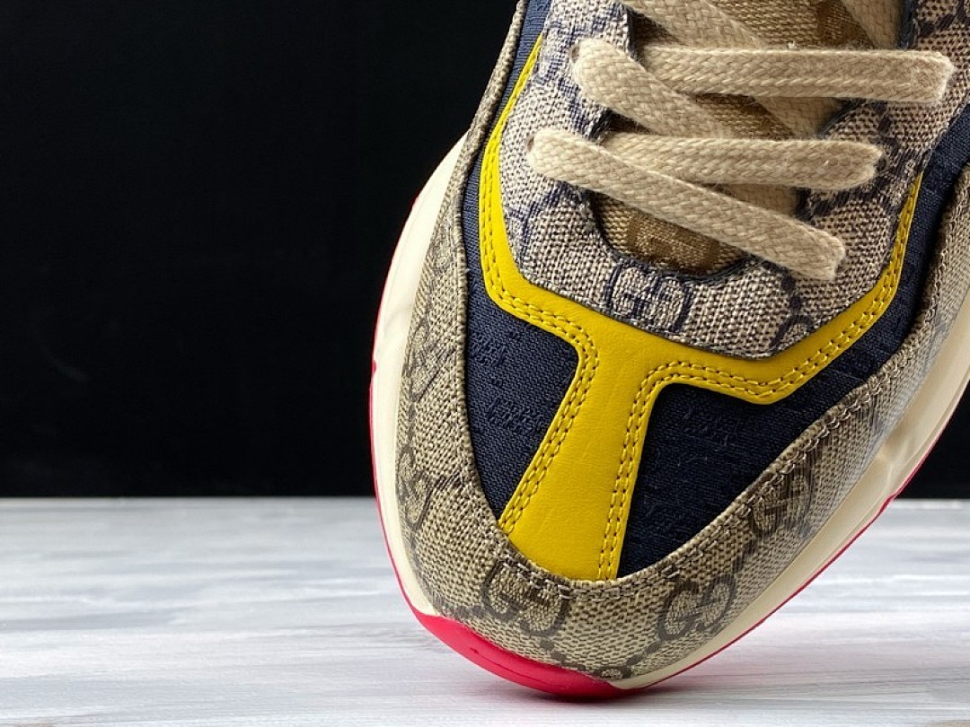 On Running [PLUS GU*CCI RHYTON SHOES WHITE/MULTI-COLOR]-[WOMAN:34-40]-[MAN:39-46] - Image 16
